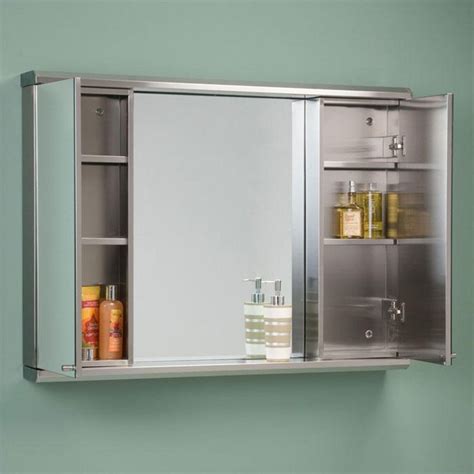 stainless steel medicine cabinets surface mount|stainless steel wall mounted cabinet.